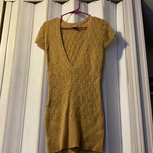 VNeck Sweater Dress